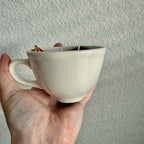 Clean Ingredient Hand Poured Candle in Vintage Tea Cup