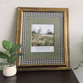 Isaiah 40:8 Bible Verse Print in Large Vintage Wood Refinished Frame with Layered Fabric Mat 18x22