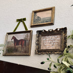 Set of 3 “Rest in Jesus” Bible Verse in Refinished Vintage Frames 5x7s & 8x10 Matthew 11:28