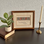 Vintage Joy of Christ Mixed Media Framed Art 14 x 17 inches