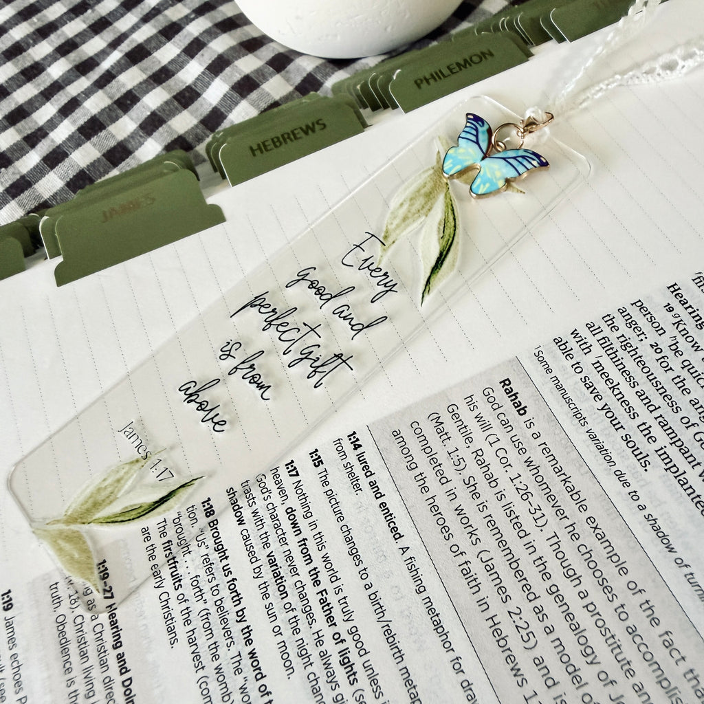“From Above” Bible Verse Charm Bookmark