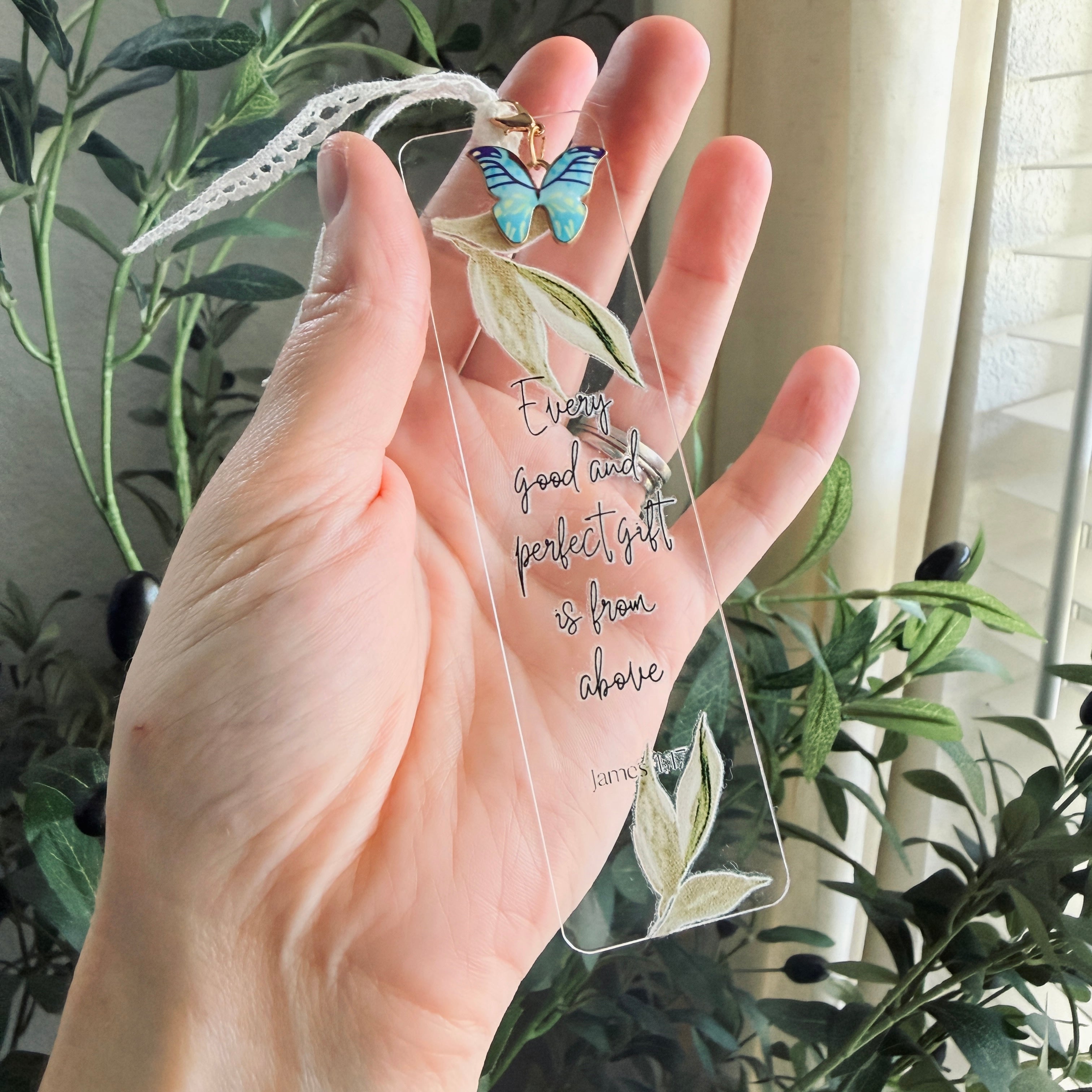 “From Above” Bible Verse Charm Bookmark