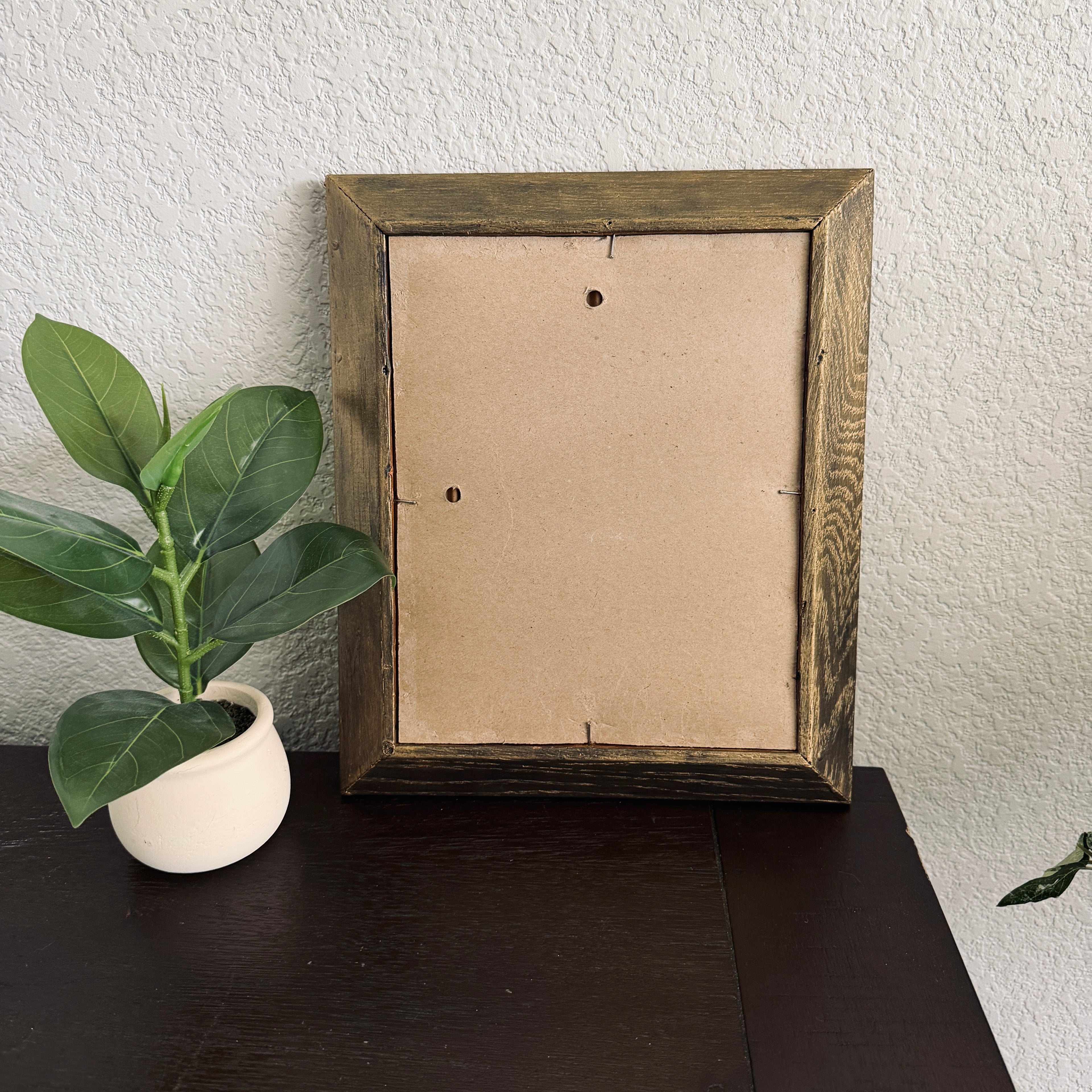 Jesus & Lamb in Refinished Vintage Heavy Duty Wood Frame 8x10 Leaves the 99 for the 1