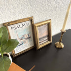 Set of 2 Psalm 51 in Refinished Vintage Frames 8x10 & 5x7