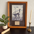Vintage Proverbs 16:9 Geese Framed Art 16 x 22 inches