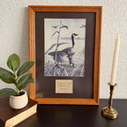 Vintage Proverbs 16:9 Geese Framed Art 16 x 22 inches