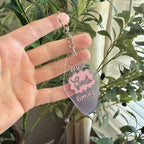 Trust God’s Timing Keychain/Bag Charm Purple Ombré