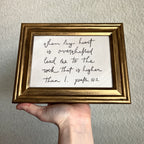 Set of 2 Psalm 61:2 in Refinished Frames 8x10 & 5x7