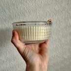 Clean Ingredient Hand Poured Candle in Vintage Pressed Glass Bowl