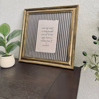 Psalm 61:2 “Lead me to the Rock” Verse Print in Refinished Vintage Wood Frame 14.5x14.5