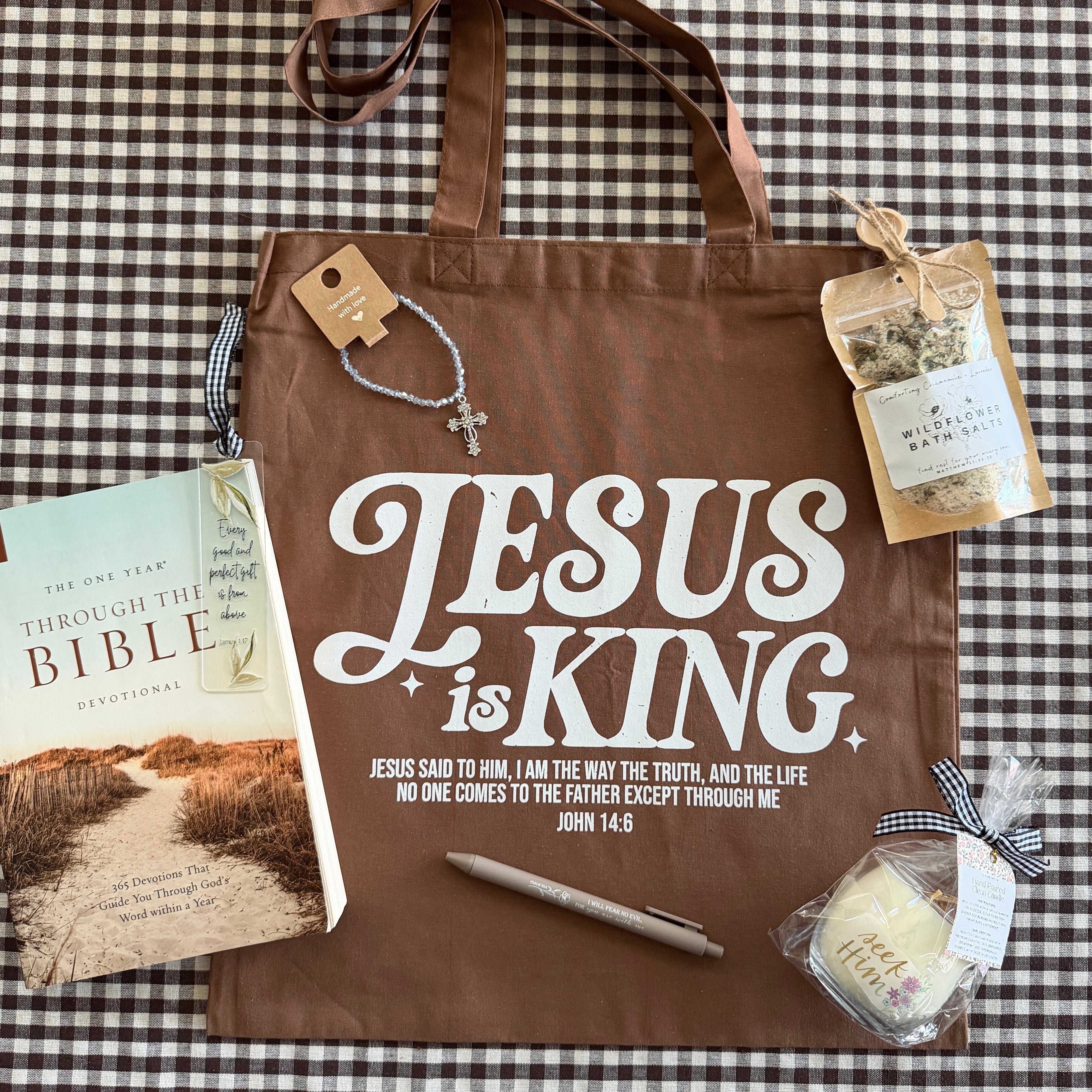 One Year Through the Bible Devotional Book Bag Bundle