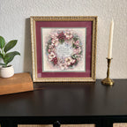Vintage God’s Love Never Ends Art 17 x 17 inches