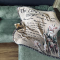 Vintage The Lord’s Prayer Tapestry Throw Blanket