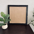 Psalm 61:2 “Lead me to the Rock” Verse Print in Refinished Vintage Wood Frame 14.5x14.5
