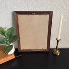 Bloom with Christ Print in Vintage Wood Refinished Frame 11x14