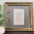 Psalm 61:2 “Lead me to the Rock” Verse Print in Refinished Vintage Wood Frame 14.5x14.5