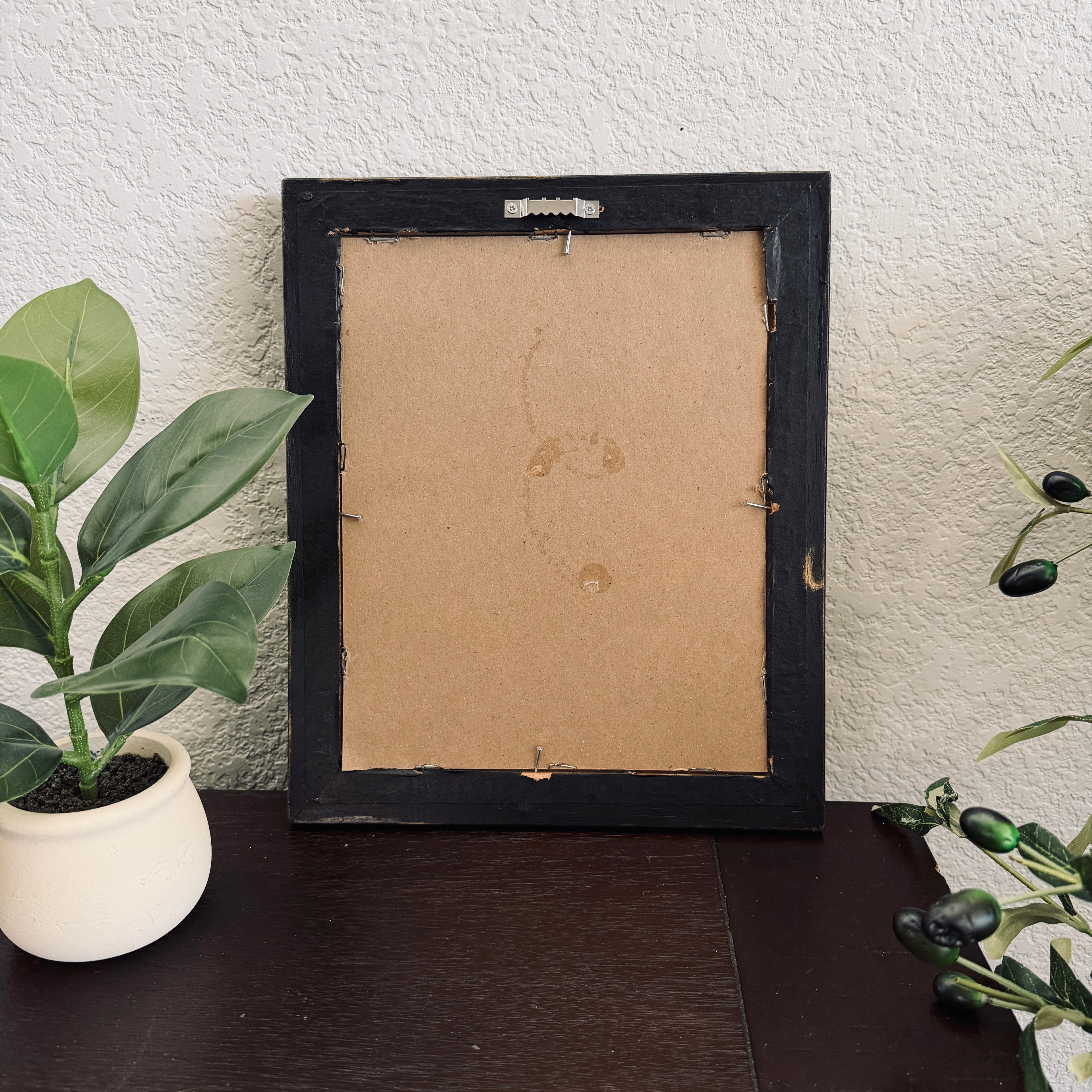 JESUS IS KING in Refinished Vintage Detailed Ornate Wood Frame 8x10