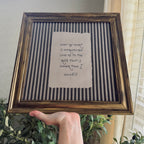 Psalm 61:2 “Lead me to the Rock” Verse Print in Refinished Vintage Wood Frame 14.5x14.5