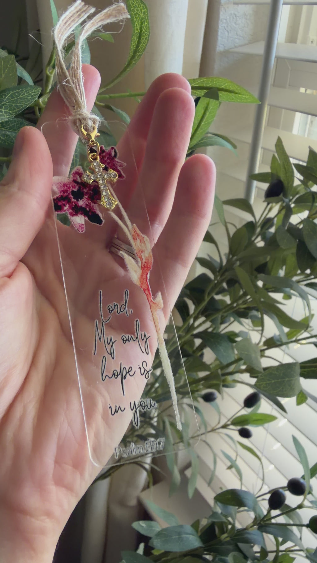 “My Only Hope” Bible Verse Charm Bookmark