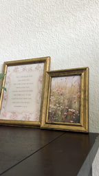 Set of 2 The Blessing Bible Verse in Refinished Vintage Wood Frames 5x7 & 8x10 Numbers 6:24-26