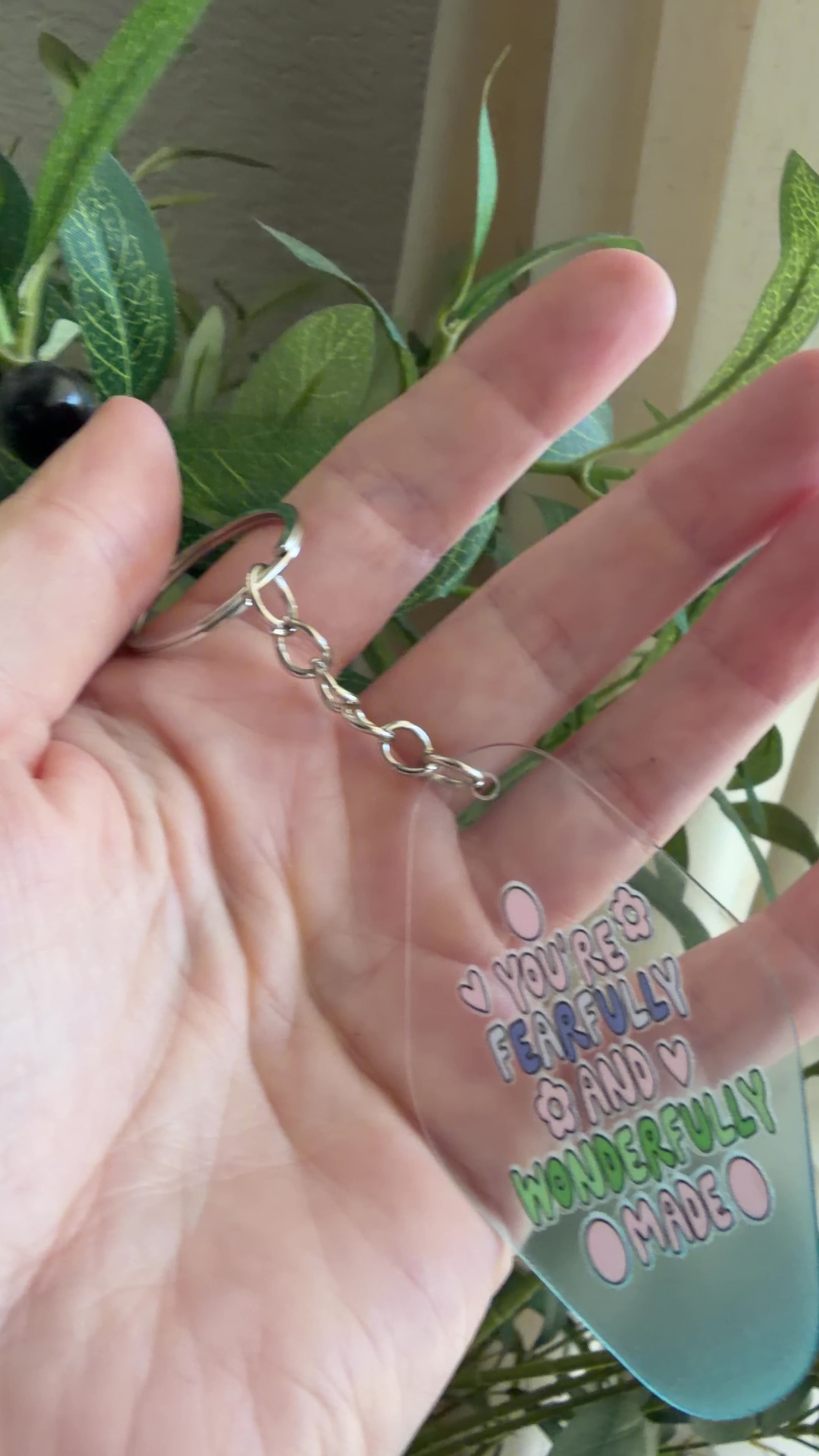 Fearfully & Wonderfully Made Keychain/Bag Charm Blue Ombré