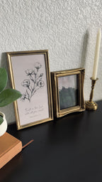 Set of 2 Trust in the Lord Proverbs 3:5 in Refinished Vintage Frames 7 x 12.5 & 5x7