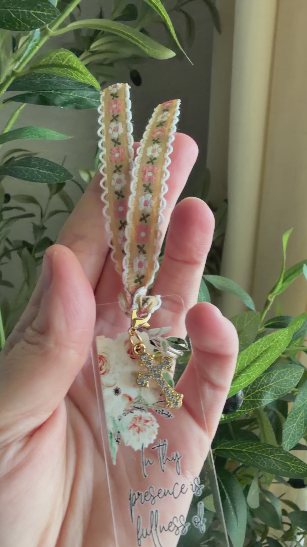 “Fullness of Joy” Bible Verse Charm Bookmark