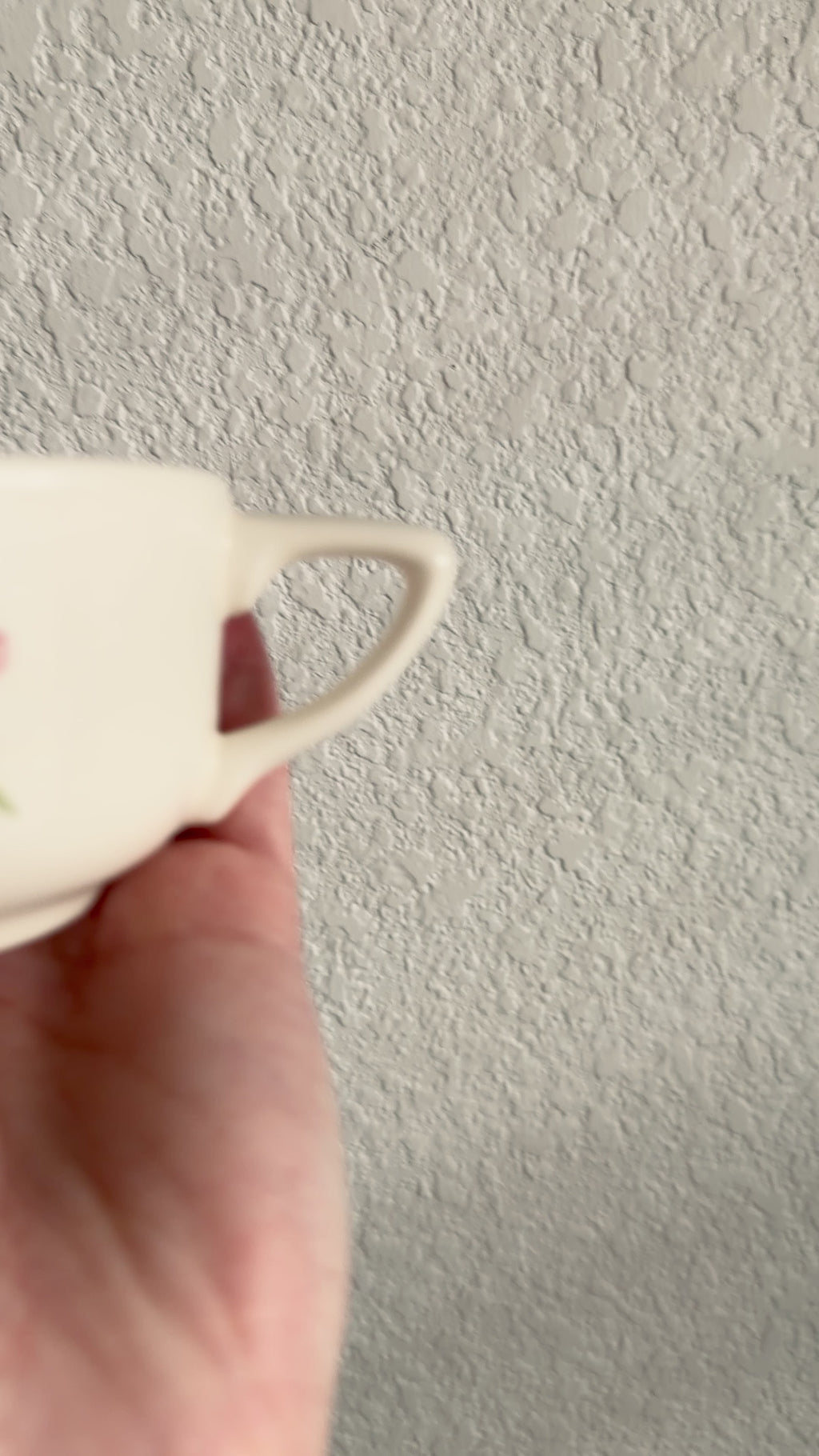 Clean Ingredient Hand Poured Candle in Vintage Flower Mug