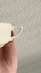 Clean Ingredient Hand Poured Candle in Vintage Flower Mug