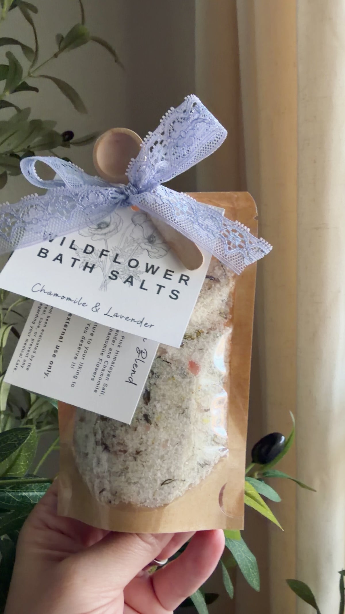 Wildflower Bath Salts: Chamomile & Lavender