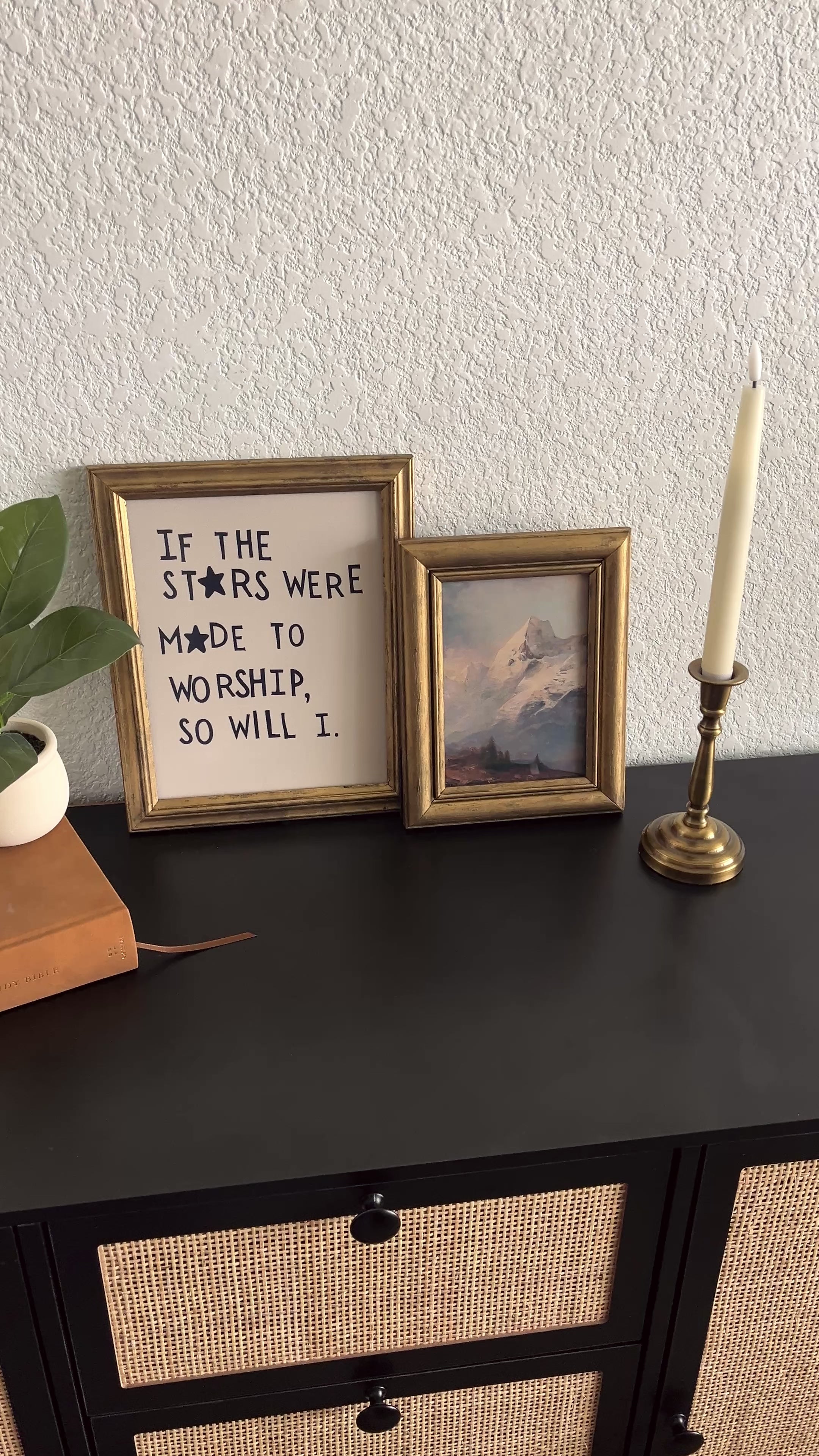 Set of 2 So Will I in Refinished Frames 8x10 & 5x7