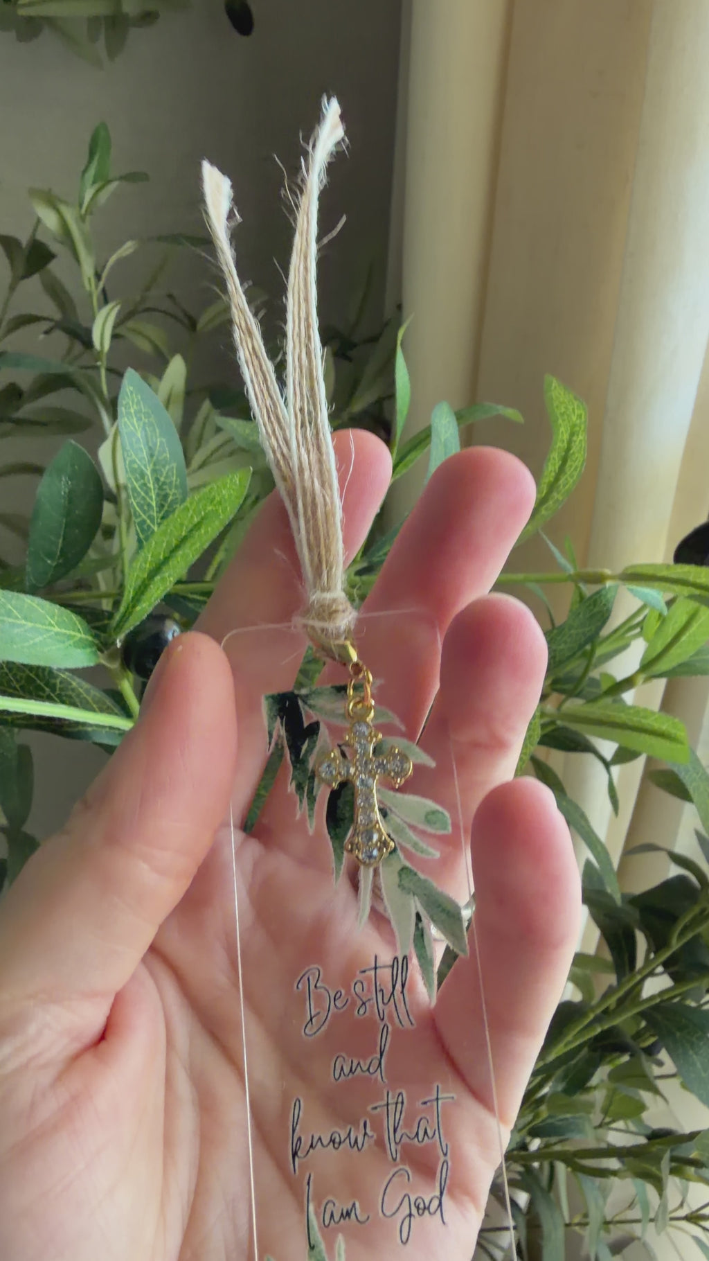 “Be Still and Know” Bible Verse Charm Bookmark