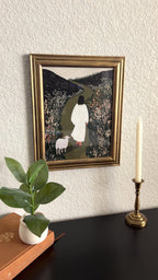 Lord, Lead Me Print in Vintage Wood Refinished Frame 11x14