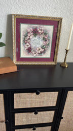 Vintage God’s Love Never Ends Art 17 x 17 inches