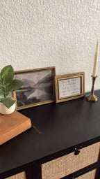 Set of 2 Psalm 61:2 in Refinished Frames 8x10 & 5x7