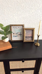 Set of 2 Psalm 51 in Refinished Vintage Frames 8x10 & 5x7