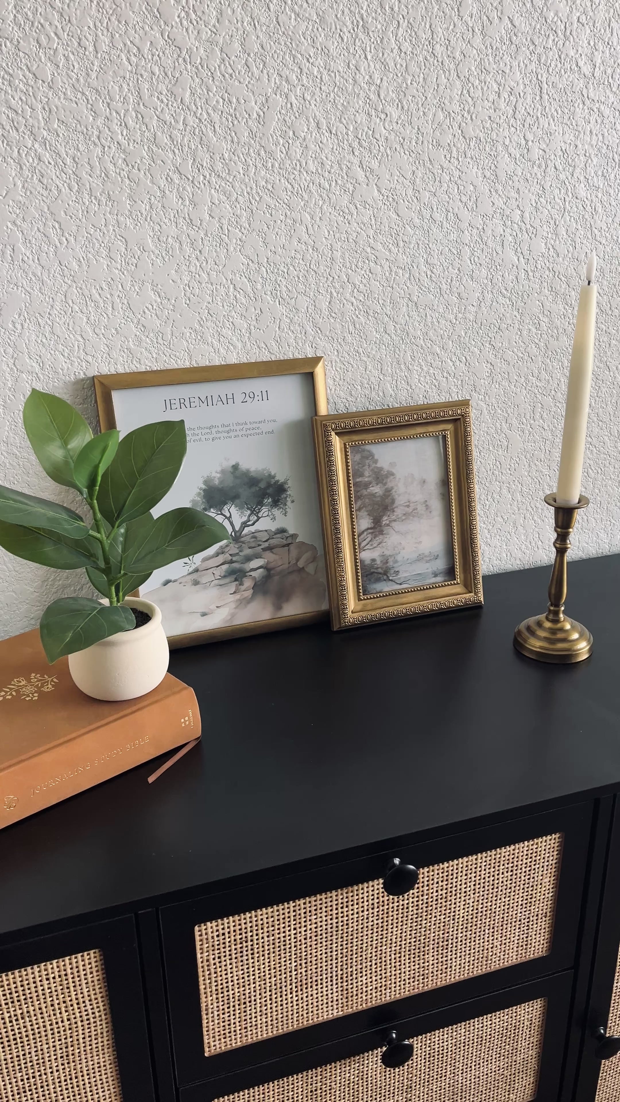 Set of 2 Jeremiah 29:11 in Refinished Frames 8x10 & 5x7